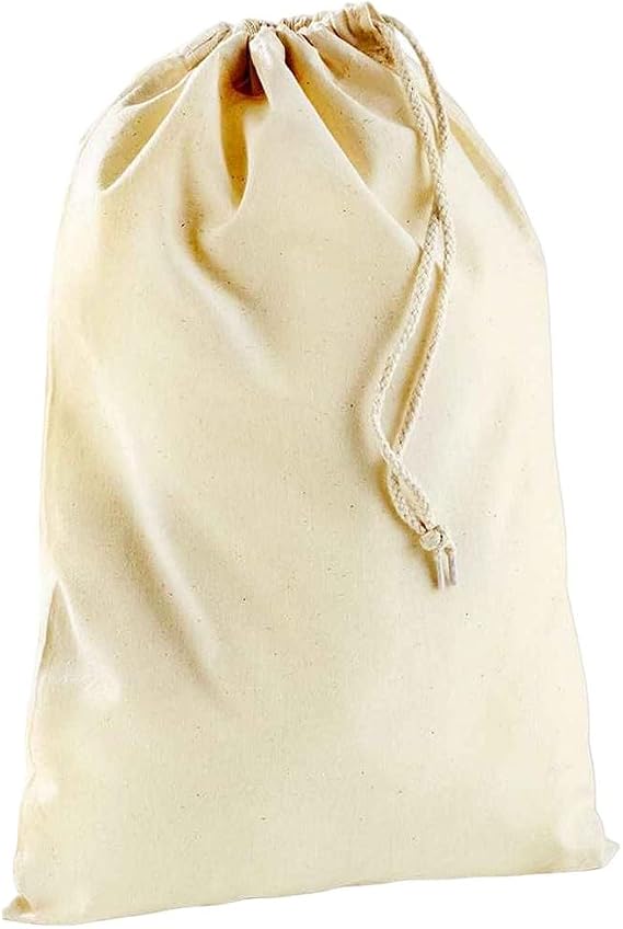 Westford Mill Unisex WM115NATU2XS Wm115 Cotton Stuff Bag-Natural X-Small, 2X