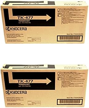 Kyocera TK-477 (TK477) Black Toner Cartridge 2-Pack for FS-6525MFP, FS-6530MFP