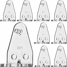 10pcs Clear PC Hold Down Brackets for 1" Mini Blinds & More