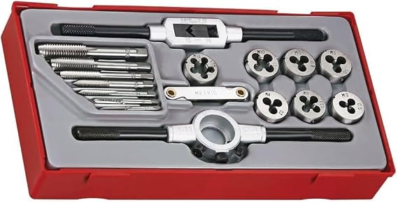 Teng Tools 17 Piece Tap And Die Set - TTTD17, Silver