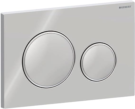 Geberit Sigma 20 115882KH1 Actuator Plate Glossy Chrome / Matt Chrome 2 Quantities multicolour 115.882.KH.1