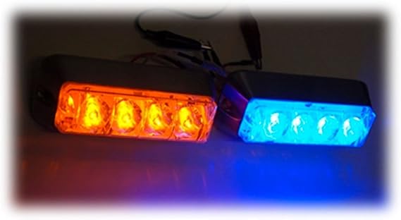 Auto Direct Save Amber Led Grill Lights Led Strobe Light Kit Exh04 Master and Slave