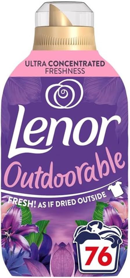 Lenor Outdoorable Moonlight Fabric Conditoner, Long Lasting Floral Scent WIth Softness, 1.064L (76 Washes)