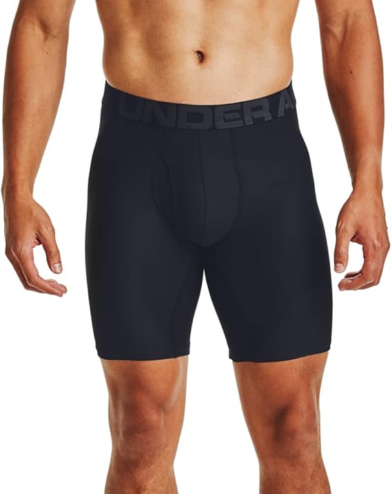 Under Armour Men's Performance Tech Long-Leg Boxerjock Brief Underwear, 9" Inseam, All-Day Comfort & Ultra-Soft, 3-Pack