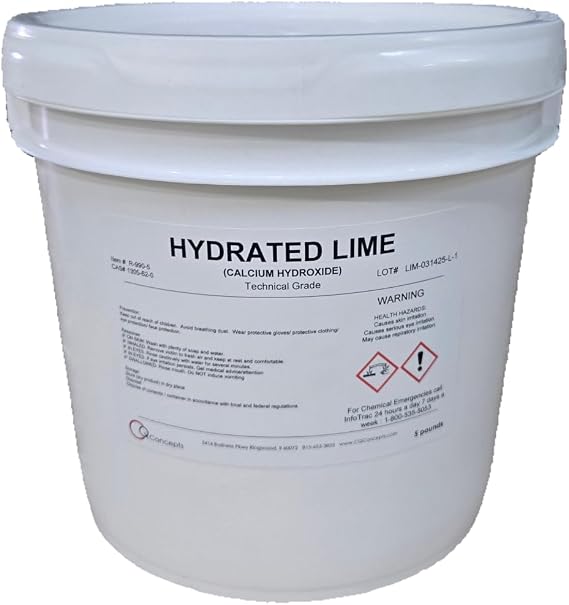 Hydrated Lime (Technical Grade) (5 pounds)