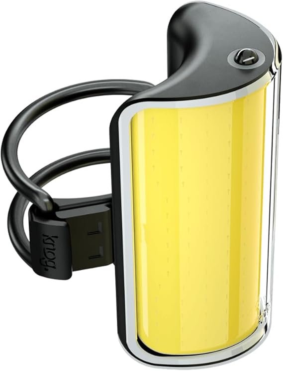 Knog Mid Cobber Bike Light - USB Rechargeable Bike Headlight and Tail Light Set, 330 Visibility, 320/170 Lumens, IP67 Waterproof, 8 Light Modes & App Customization