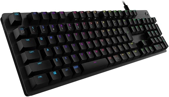 Logicool G G512r-TC Gaming Keyboard, Wired Tactile, Brown Switch, Reliable Keystroke Feel, GX Switch, Japanese Layout, LIGHTSYNC RGB USB Passthrough Gaming Keyboard, Mechanical Keyboard G512, PC