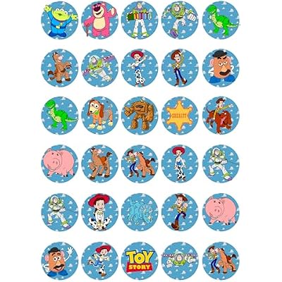 30 x Edible Sugar Cupcake Toppers Classic story Themed Collection of Edible Cake Decorations | Uncut Edible on Sugar Sheet