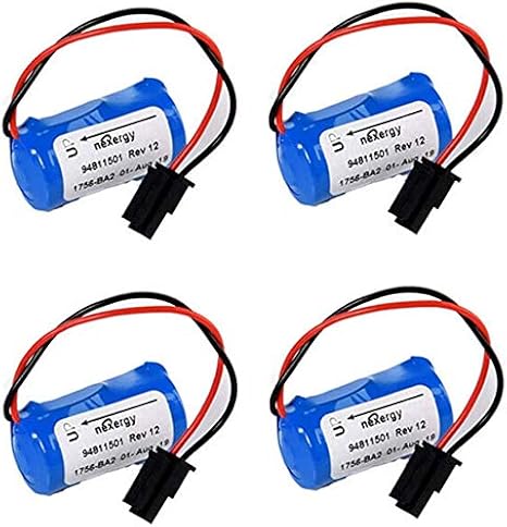 4Pcs PLC Lithium Battery for Allen Bradley 1756-BA2 HHT Series 3V 1200mAh BR2/3A-AB