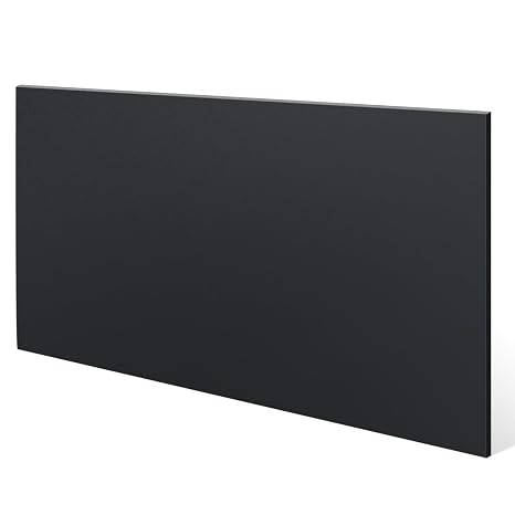 Sasylvia 1 Pcs 1/2" X 24'' X 48'' Black Hdpe Plastic Sheet | Flexible High Density Polyethylene Cutting Board, Solid Plastic Block, for CNC, Machining, Industrial, DIY Projects