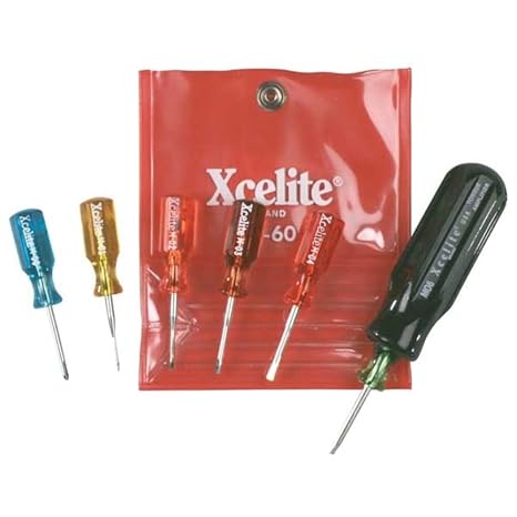 Xcelite M60 Mini-Driver Kit, With Vinyl Pouch,6-Piece