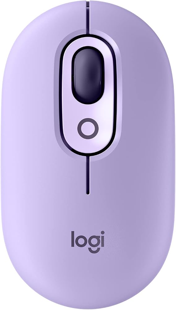 Logitech POP Mouse, Compact and Portable Wireless Bluetooth Mouse - Cosmos
