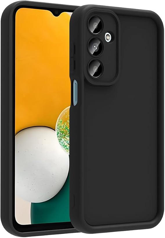 Case Compatible with Coverzone Samsung Galaxy A36 Bright Single Color Surface Durable Material & Full Protection Redolent Case Ergonomic Grip Easy Access Cover Black