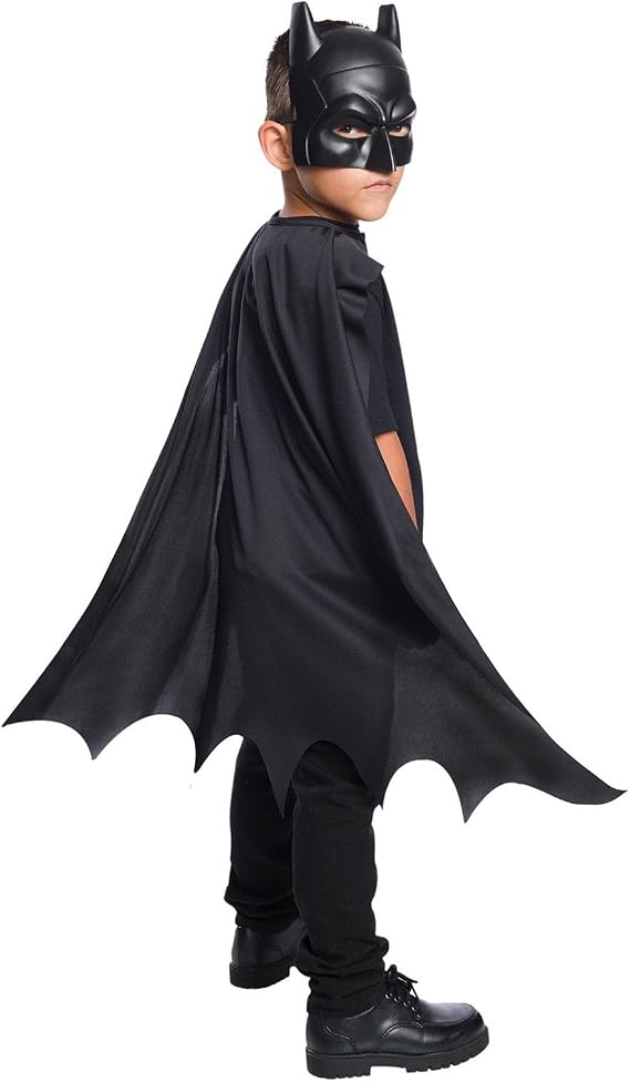 Rubies DC Comics Superheroes: Batman Cape and Mask Set for Kids, Boy's No Size