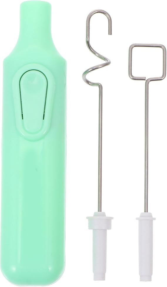 EXCEART Electric Pigment Ink Mixer Portable Pigment Stirrer for Gouache Paint Mini Paint Stirrer Tool for Artist DIY Crafts 2 Replaceable Mixing Heads 4.33 X 0.98 X 0.59 in