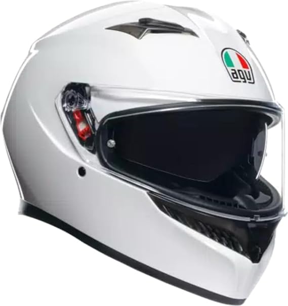 AGV - K3 E2206 MPLK, Full-face ECE Motorcycle Helmet with Spoiler and Scratch Resistant UV Visor, with Interphone Ready, Mono