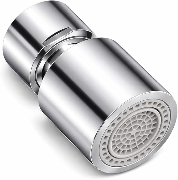 Universal Faucet Tap Aerator, 360° Swivel Tap Aerator, Dual Mode Faucet Extender and Tap Extender for Kitchen Sink, Water Saving Tap Sprayer Attachment for Kitchen Sink and Bathroom Use