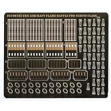 1/700 Scale US Navy Nimitz-Class Flight Deck Jet Blast Deflectors Photo-Etched Parts Metal Upgrade Set for Carrier Models