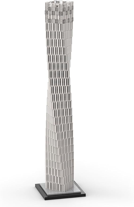 Architecture 1/800 Dubai Famous Landmark Building Kit, Street Scene Series Building Set (1031PCS)