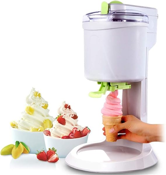 Frozen Dessert Maker,Home Ice Cream Maker Machine Soft Serve Ice Cream Machine,Automatic Mini Fruit Soft Serve Ice Cream Machine for Home Diy Kitchen