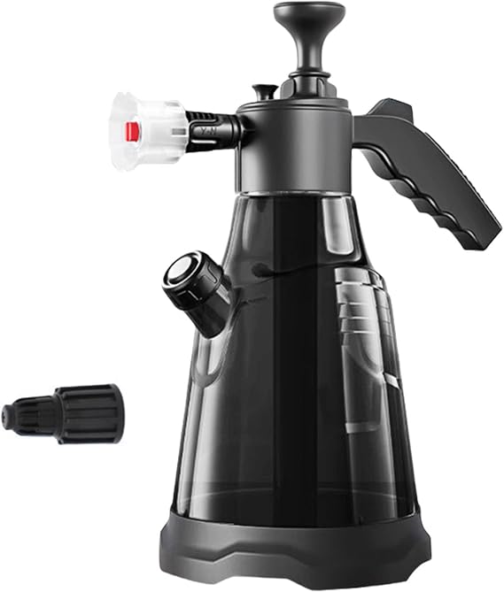2Liters Hand Pumps Foam Sprayer with 3 Types of Nozzle Hand Pneumatic Foam Cannons Snow Foam Car Wash Bottle
