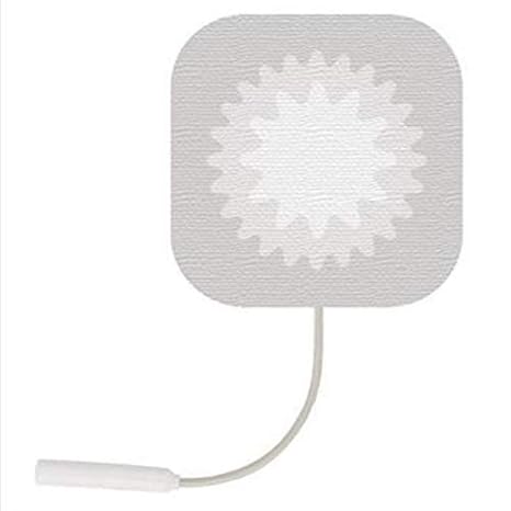 S Series White Tricot Electrodes, 2" Square, 40 Pack