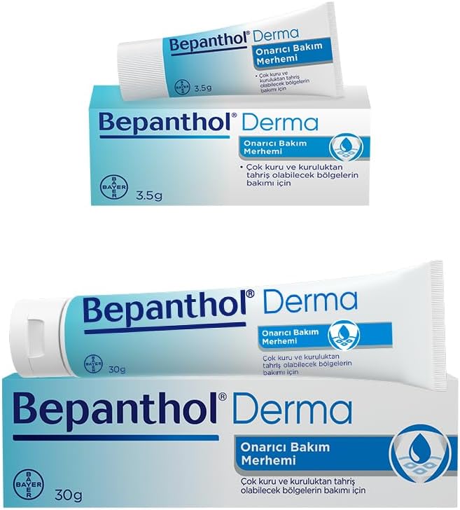 Bepanthol Derma Onarıcı Bakım Merhemi 30 gr + 3 Adet Onarıcı Bakım Merhemi 3,5 gr