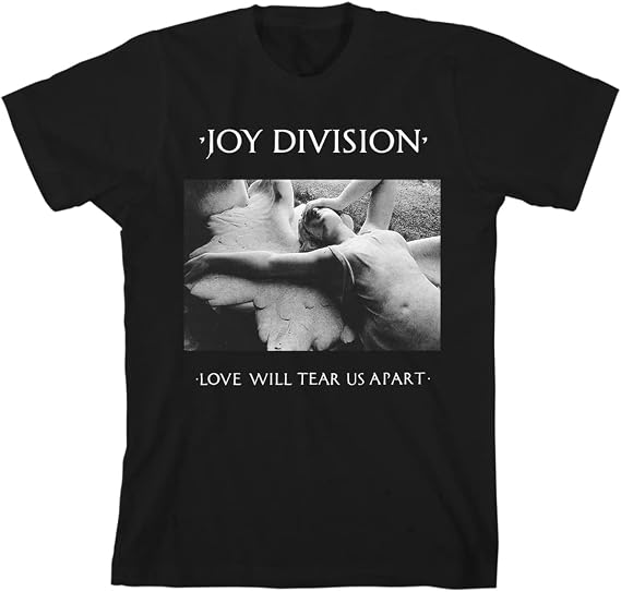 2Bhip Joy Division Love Will Tear Us Apart T Shirt Black | Officially Licensed Joy Division Graphic Tee - Unisex 100% Cotton Crew Neck Short Sleeve, Front Print Only