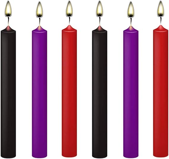 Low Temperature Candles 6 Pcs Romantic Wax Candles Drip Candles Low Heat Candles Long Thin Candles Love Candles for Couples Lovers, Home Decoration