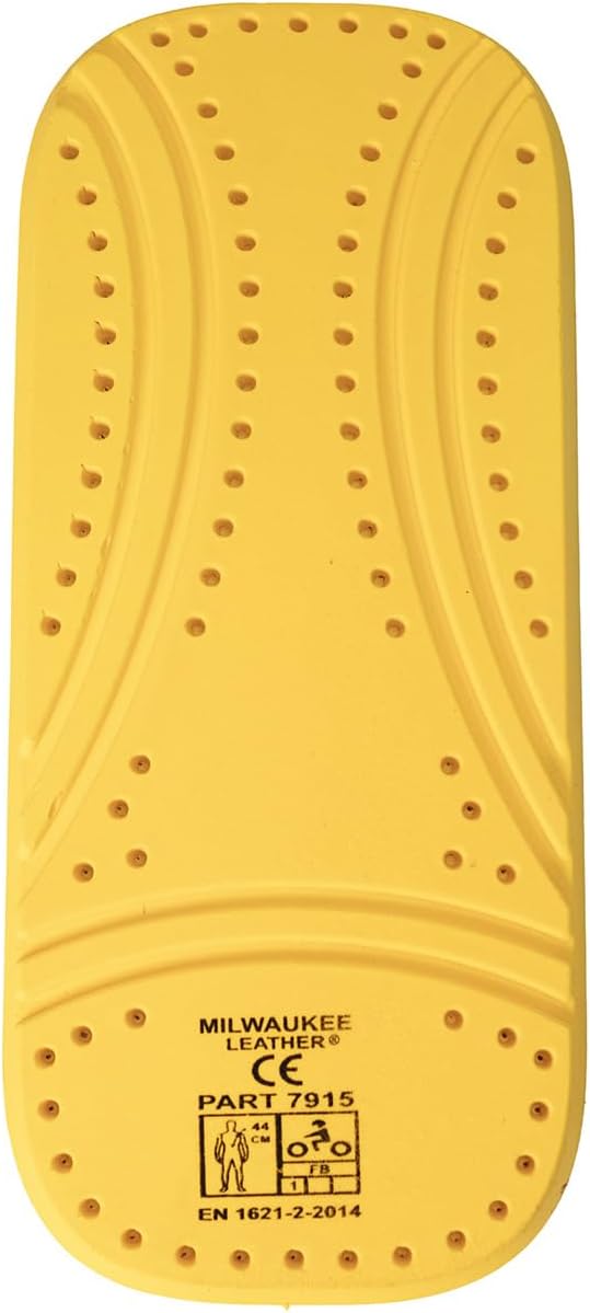 Milwaukee Leather MP7915 | 1PC CE Approved Back Armor for Motorcycle Armored Flannels or Jackets - Spine Protector
