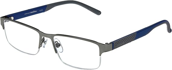 IRONMAN mens Momentum Rectangular Reading Glasses