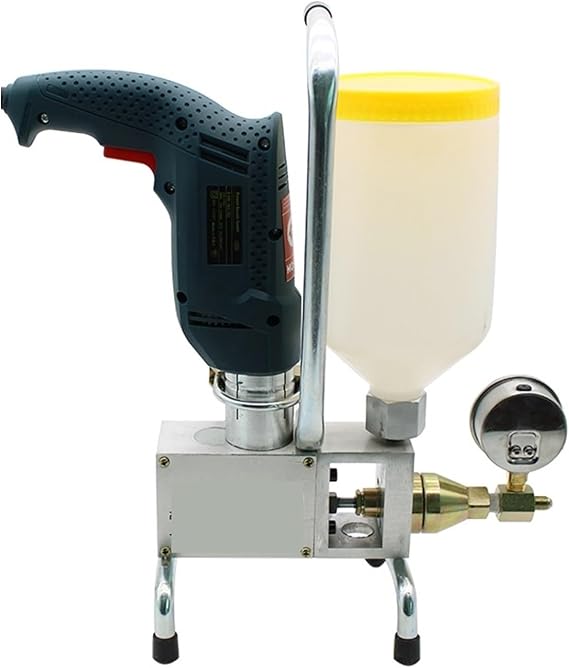 High Pressure Waterproof Grouting Machine 910W Injection Pump Epoxy/Polyurethane Grouting Liquid Leakage Tool for Beginners and Pros