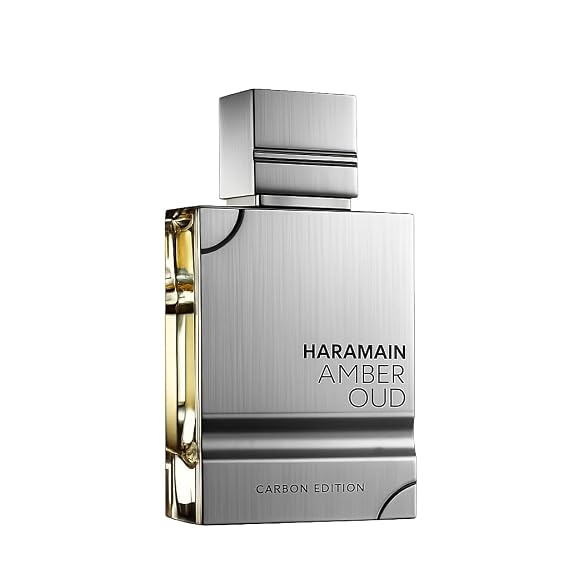 Al Haramain Amber Oud Carbon Edition Eau De Parfum Spray 60ml (2.0 oz) - Long-Lasting Mens Cologne, Woody Aromatic Arabian Perfume with Premium Arabic Fragrance for Men