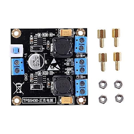 DONGKER TPS5430 Voltage Regulator Module,DC-DC -12V 12V Positive Negative Dual Output Module Power Supply Module with Switching