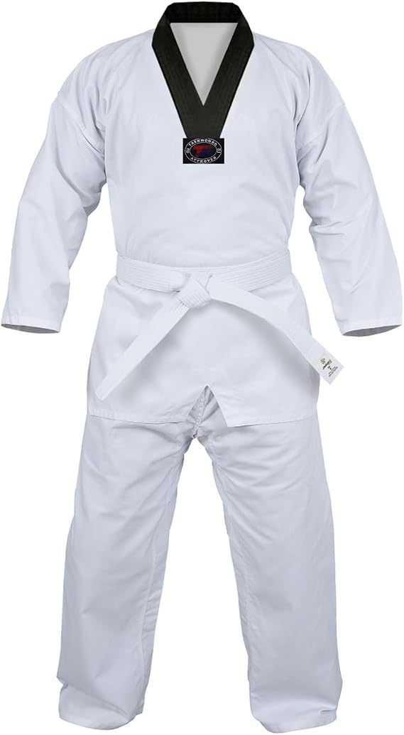 Regular Taekwondo Gi Uniform Set 8oz Ultra Light TKD Suit With Belt For Kids Adults Unisex