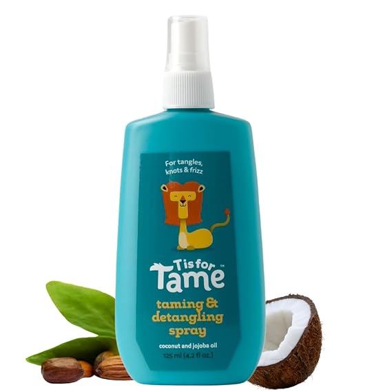 T is for Tame Kids Detangling Spray Tames Knots, Frizz and Tangles
