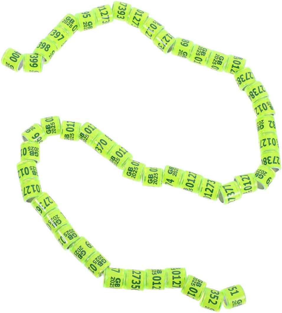 10Pcs Pigeon Leg Bands for Bird Identification Lightweight Racing Pigeon Foot Rings Convenient Marking Rings for Easy Management of Foreign Pigeons