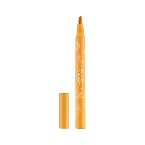Covergirl Outlast Lipstain, 95 Sweet & Corny, Smooth Application, Precise Pen-Like Tip, Transfer-Proof, Satin Stained Finish, Vegan Formula, 0.06oz