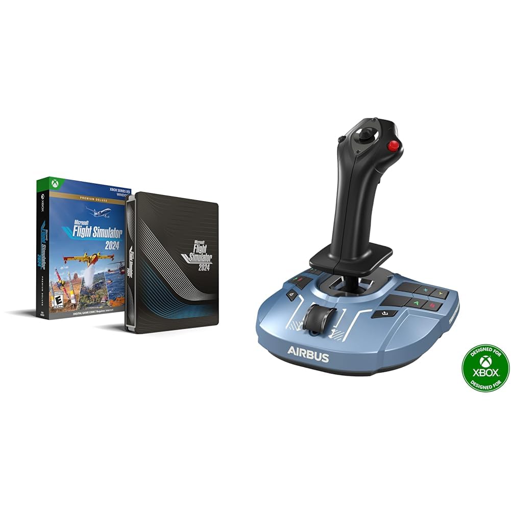 Thrustmaster  Microsoft XBOX Flight Airbus bundle w Microsoft Flight 2024 and Thrustmaster TCA Sidestick X