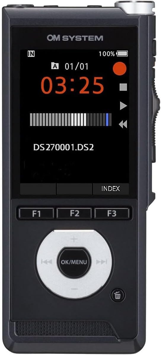 OM SYSTEM DS-2700 2GB Digital Stereo Voice Recorder with ODMS R8 DM Standalone On Premise Software