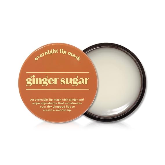 ETUDE Ginger Sugar Overnight Lip Mask, Hydrating Lip Treatment, 23g | Hydrating lip balm and lip treatment with ginger and sugar; nourishing moisture, glossy comfort and care for dry lips.