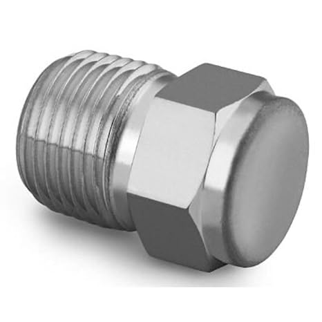 SWAGELOK SS-8-P 1/2 in. Male NPT, Stainless Steel, Pipe Fitting, Pipe Plug