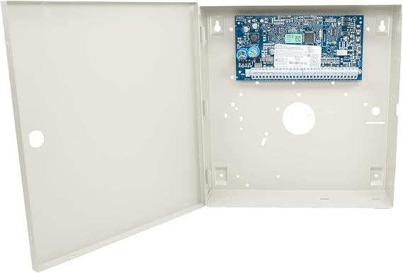 DSC HS2064NK PowerSeries Neo Security Control Panel Without Keypad, Large Cabinet, 8 On-board Zones, Connect Up to 8 Supervised Keypadswith Keypad Zones, 8 Partitions, 500-event Buffer