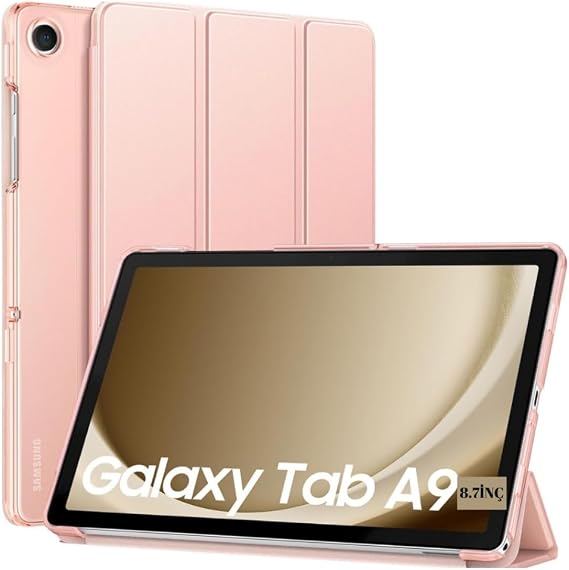 UnDePlus Samsung Galaxy Tab A9 8.7inç ile uyumlu Kılıf New PU Deri Smart Standlı Case Uyku Modlu X110 X115 X117