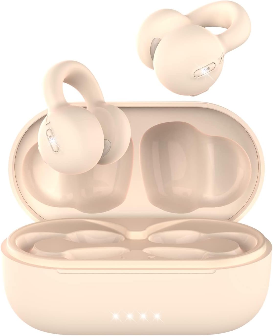 Pioneering Era OWS EarphonesBluetooth Earphones Ear Cuff Type, Fully Wireless Bluetooth 5.3, with Microphone, More Comfortable than Bone Conduction, Does Not Block Ears, Ear Clamp Type, Air