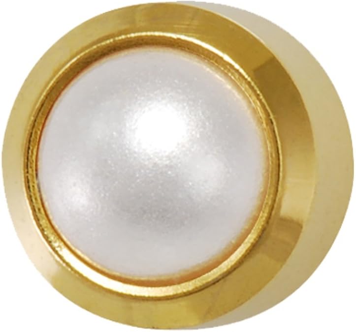 Studex Pearl Regular 4mm Gold Plated Bezel Setting Ear Piercing Stud Earrings