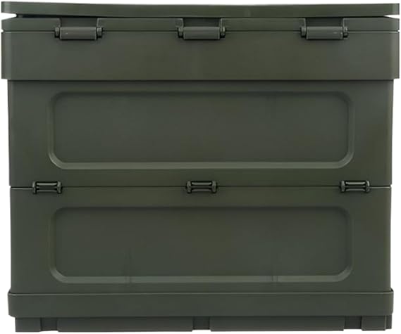 Camping Folding Container Collapsible Durable Big Storage Box Camping Safe To ABS Folding Table Crate And Barrels, green