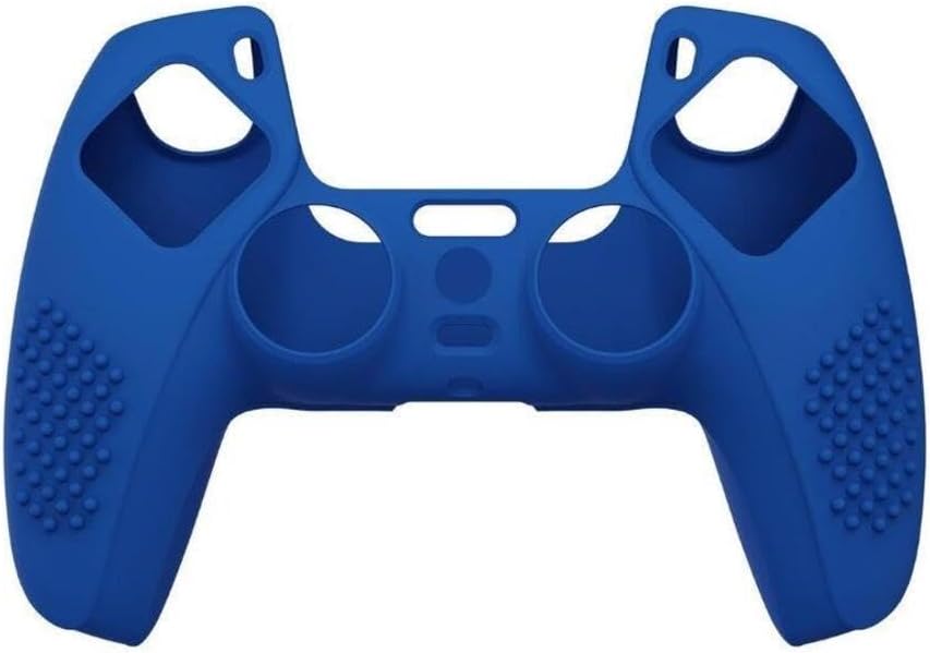 Cosmostech PS5 Controller Joystick Oyun Kolu Gamepad ile Uyumlu, Silikon Koruyucu Cover, Mavi