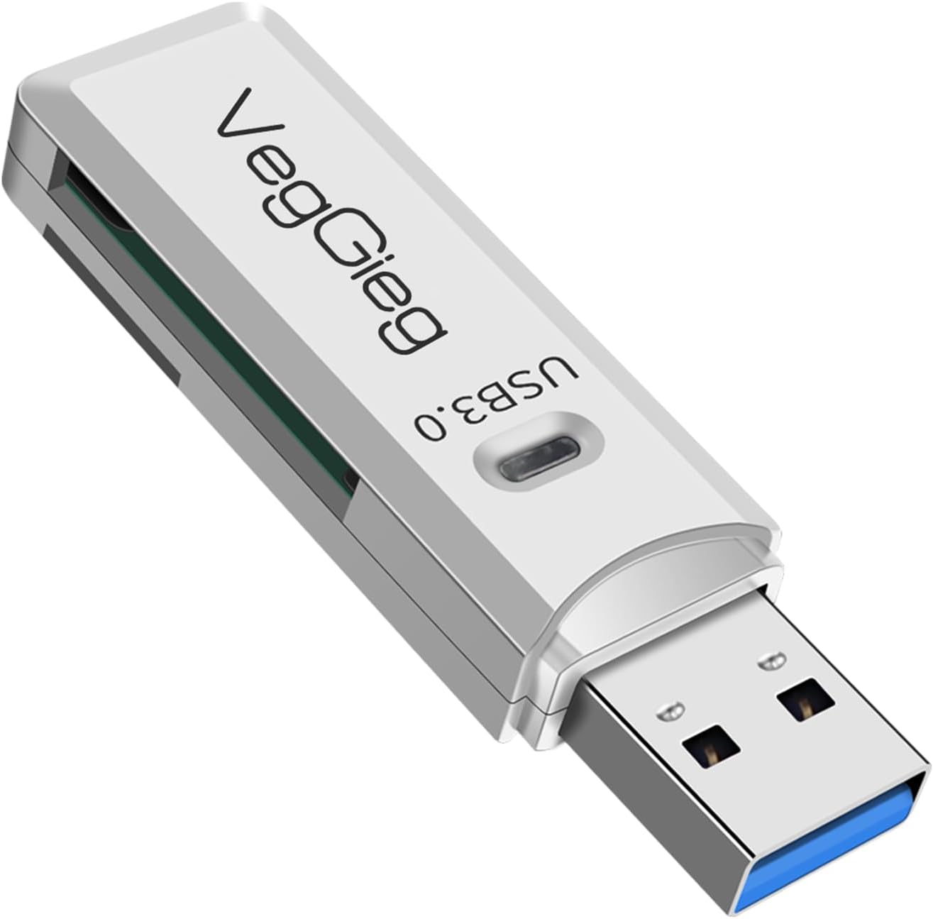 USB 3.0 SD ve Micro SD Hafıza Kart Okuyucu Beyaz