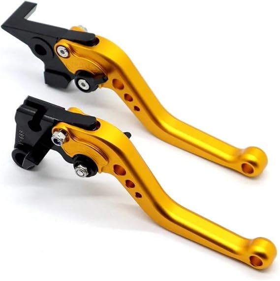 Motorbike Brake Levers Brake Clutch Levers for Bajaj for Pulsar 200 NS/AS/RS/for Dominar 400 Motorcycle Accessories Adjustable Motorcycle Brake Clutch Lever(Gold)